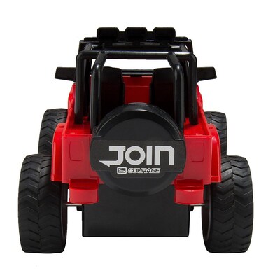 Remote Control Extreme Terrain Utility Vehicle Red Jeep Suv (TOYCAR002)