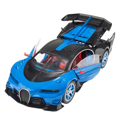Remote Control Sports Car Super Racer Blue Sporty Car 1:14 Scale (TOYCAR007)