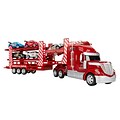 Red Remote Control Continental Truck Carrier With 5 Cars (TOYCAR304)