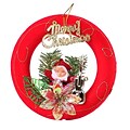 Red Santa Claus Christmas Ornament Merry Christmas (ORNSAC202)