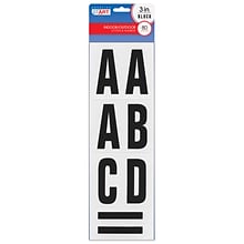 Creative Start Self-Adhesive 3H Letters, Numbers, and Characters, Black, 240 Count, 3 Pack (098132P