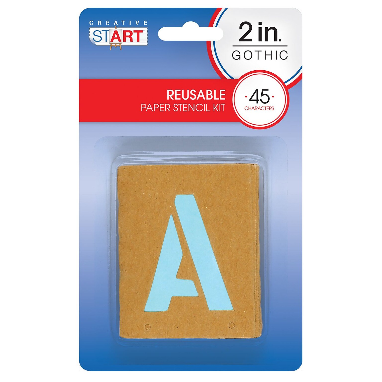 Creative Start Cardboard Stencils 2H, 180 Count, 4 Pack (098163PK4)