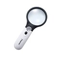 Insten 3x Handheld Magnifying Glass Reading Magnifier and 45x Jewelry Loupe with Ultra Bright LED Light