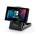 Insten Foldable Compact Playstand for Nintendo Switch Smartphone Tablet Adjustable Multi Angle Air Vent Holder - Black