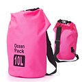 Zodaca 10L Waterproof Outdoor Adventure Dry Bag Backpack for Kayaking Boating Floating Swimming Camping Sports - Pink