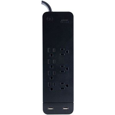 GE 7 Outlet Surge Protector, 3 Cord, 1780 Joules (37054)