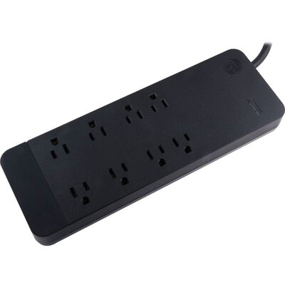 GE 8 Outlet Surge Protector, 8 Cord, 2160 Joules (37055)