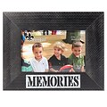 Lawrence Frames 4W x 6H Harper Wood Picture Frame with Galvanized Metal Piercing - Memories (709164)