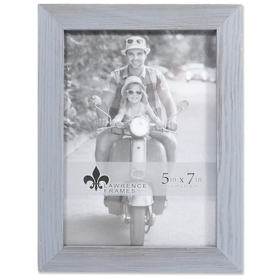 Lawrence Frames 5W x 7H Charlotte Weathered Gray Wood Picture Frame (745657)