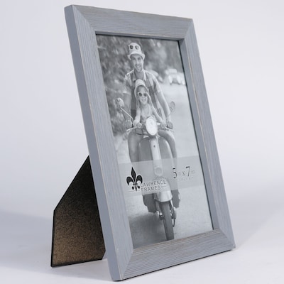 Lawrence Frames 5"W x 7"H Charlotte Weathered Gray Wood Picture Frame (745657)