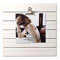 Lawrence Frames 9W x 9H Weathered White Woodlands Clip Picture Frame - Holds Up to 5W x 7H Photo (741199)