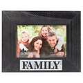 Lawrence Frames 4W x 6H Harper Wood Picture Frame with Galvanized Metal Piercing - Family (709064)