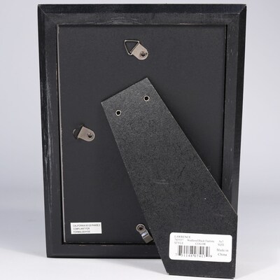 Lawrence Frames 5"W x 7"H Charlotte Weathered Black Wood Picture Frame (745557)