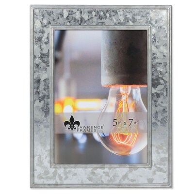 Lawrence Frames 5W x 7H Clarra Galvanized Metal Picture Frame (707057)