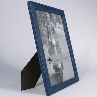 Lawrence Frames 8W x 10H Charlotte Weathered Navy Blue Wood Picture Frame (745780)