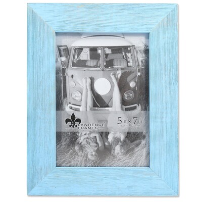Lawrence Frames 5W x 7H Sarasota Weathered Robins Egg Blue Wood Picture Frame (746157)