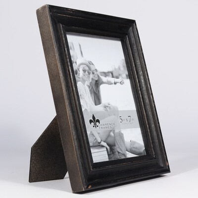 Lawrence Frames 5W x 7H Durham Weathered Black Wood Picture Frame (746557)