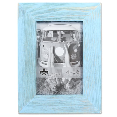 Lawrence Frames 4W x 6H Sarasota Weathered Robins Egg Blue Wood Picture Frame (746146)