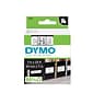 DYMO D1 Standard 53713 Label Maker Tape, 1"W, Black On White