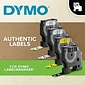Dymo D1 Standard 45018 Label Maker Tape, 0.5"W, Black On Yellow