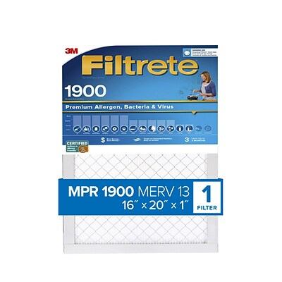 Filtrete™ High Performance Air Filter, 1900 MPR, 16 in x 20 in x 1 in (UA00-4)