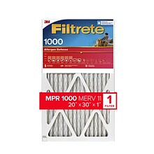 Filtrete Allergen Defense Air Filter, 1000 MPR, 20 x 30 x 1 (9822-4)