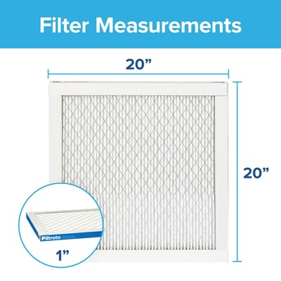 Filtrete High Performance Air Filter, 1900 MPR, 20 x 20 x 1 (UA02-4)