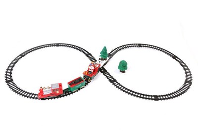 Santa Clause Chrstmas Classic Train Track And Carriage Set (TOYTRN001)