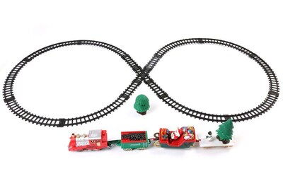 Santa Clause Chrstmas Classic Train Track And Carriage Set (TOYTRN001)