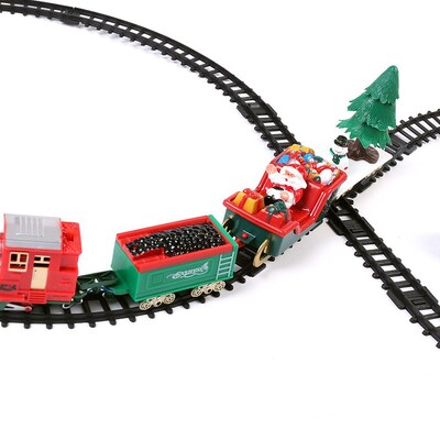 Santa Clause Chrstmas Classic Train Track And Carriage Set (TOYTRN001)