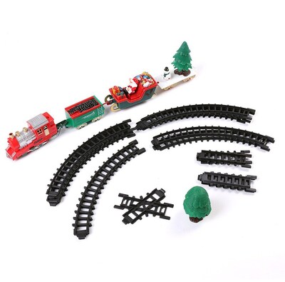 Santa Clause Chrstmas Classic Train Track And Carriage Set (TOYTRN001)