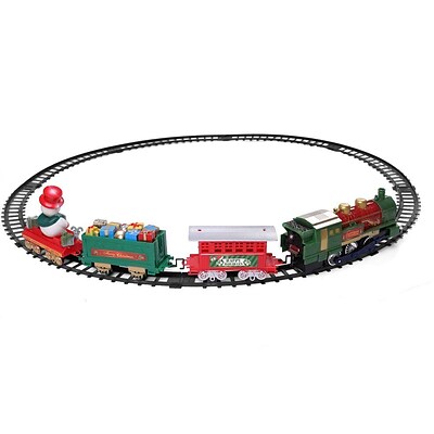 Santa Clause Christmas Classic Train Track And Carriage Set 14 Pieces (TOYTRN002)