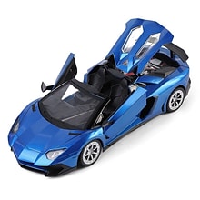 Blue Classic Remote Control Sport Car Racer Turbo Convertible Racer Scale 1:14 (TOYCAR120)