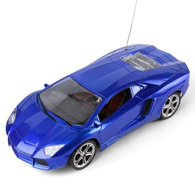 Blue Rc Sports Car Thunder Speed Race Cars Fast Furious Classic Scale 1:14 Sound Flash Light (TOYCAR119)