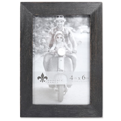 Lawrence Frames 4W x 6H Charlotte Weathered Black Wood Picture Frame (745546)