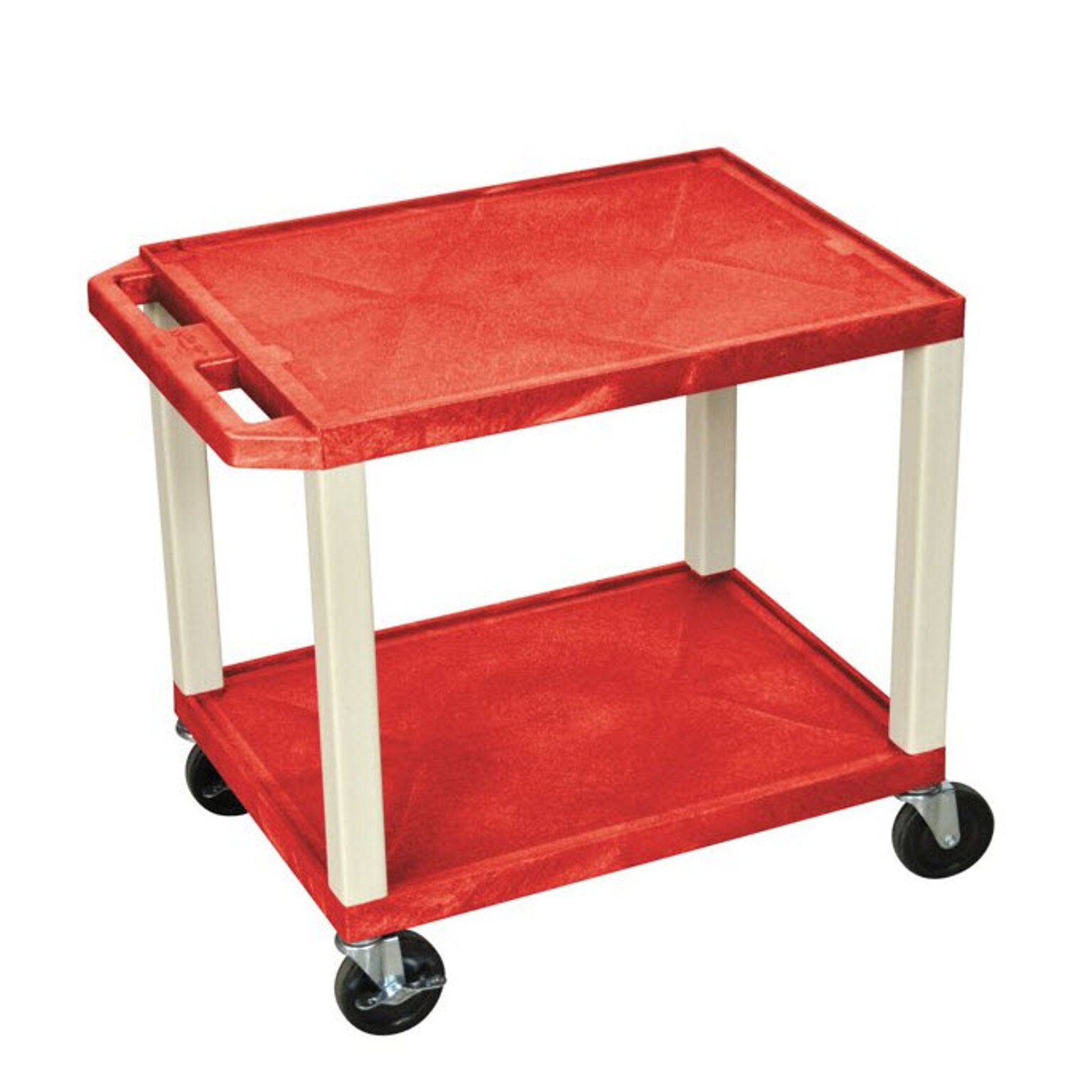 H. Wilson® 26H Tuffy Plastic Utility Carts; Red