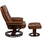 Flash Furniture LeatherSoft Recliner and Ottoman Set Brown Vintage (BT7818VIN)