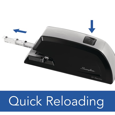 Swingline Commercial Electric Desktop Stapler, 20-Sheet Capacity, Black/Silver (6701)