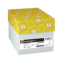 Astrobrights 30% Recycled Colored Paper, 24 lbs., 8.5 x 11, Lift-Off Lemon, 500 Sheets/Ream, 10 Re