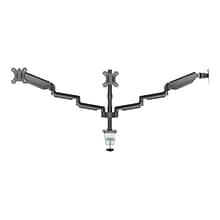 Mount-It! Adjustable Triple Monitor Mount with Gas Spring Arms, Up to 27, Black (MI-4753B)