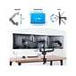 Mount-It! Adjustable Triple Monitor Mount with Gas Spring Arms, Up to 27", Black (MI-4753B)