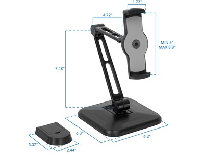 Mount-It! Full-Motion iPad Counter and Wall Mount MI-3789, Black