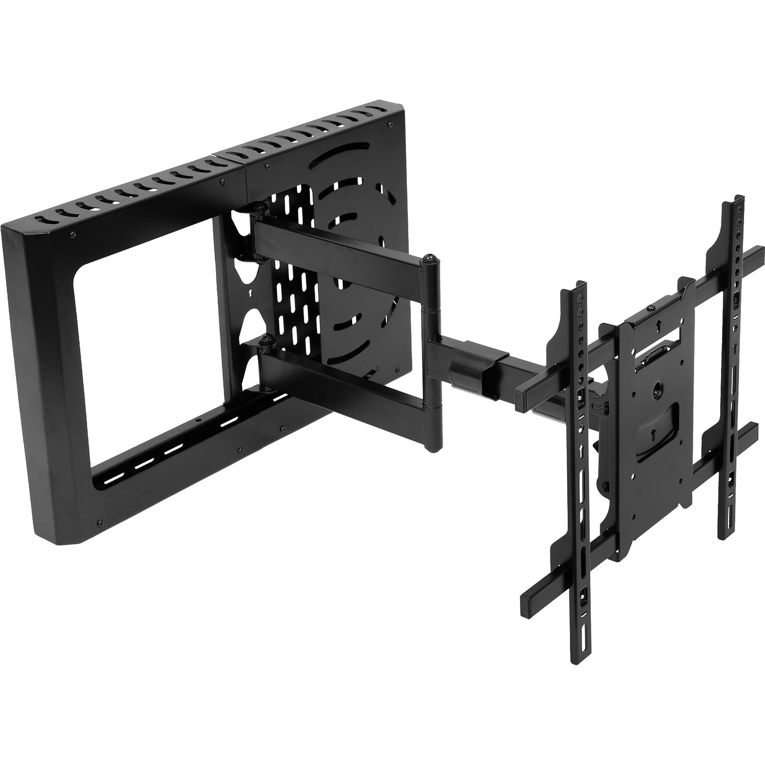 Mount-It! Tilt Wall Hospitality TV Mount With STB Enclosure, 100 Lbs. Max. (MI-389)