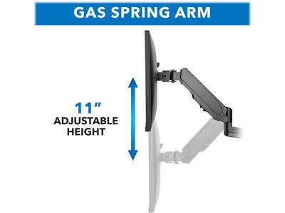 Mount-It! Adjustable Monitor Wall Mount, Up to 32", Black (MI-3753)