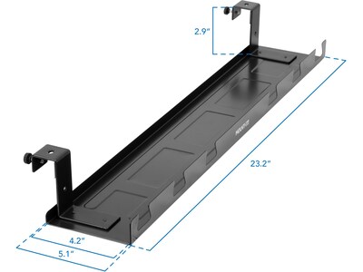 Mount-It! Under-Desk Cable Tray, Black (MI-7282)