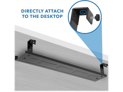 Mount-It! Under-Desk Cable Tray, Black (MI-7282)