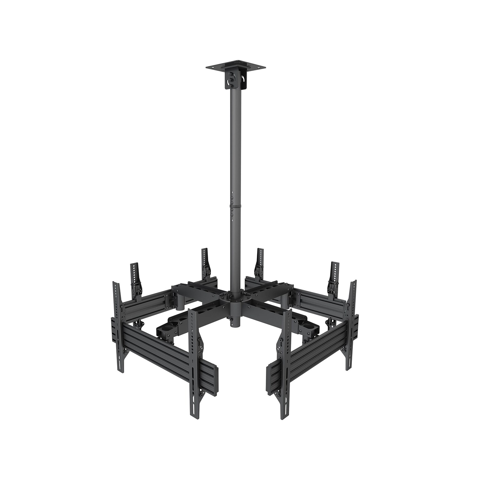 Mount-It! Tilt and Swivel Ceiling Quad TV Mount, 66 Lbs. Max. (MI-514)