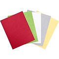 LUX 8-1/2 x 11 Cardstock, Metallic Holiday, Assorted, 50 Pack (CHMETALLICPACK1)