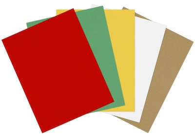 LUX 8 1/2 x 11 Cardstock 500/Sheets, Holiday Multicolor Pack (11CHCOLORPACK10)
