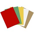 LUX 8-1/2 x 11 Cardstock - Holiday, Assorted, 50 Pack (211CHCOLORPACK1)